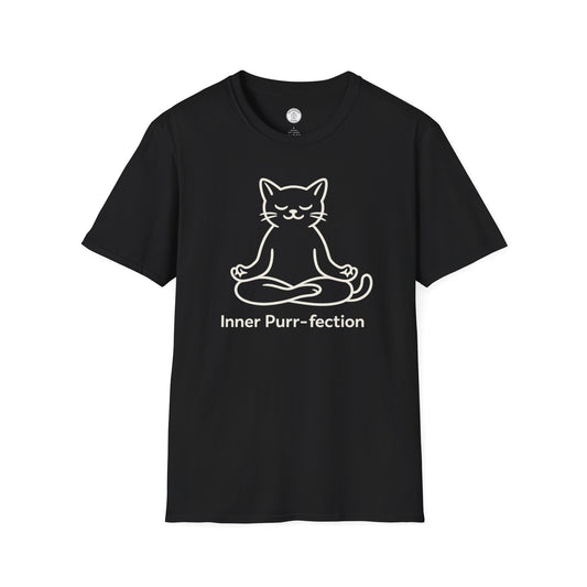 Inner Purr-fection Cat Meditation T-Shirt