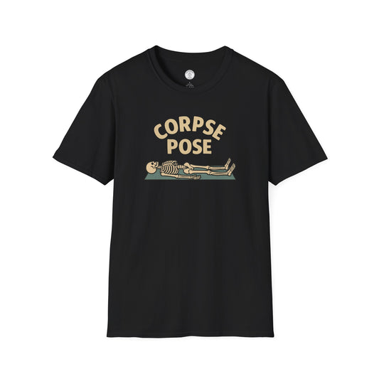 Corpse Pose Skeleton Yoga T-Shirt