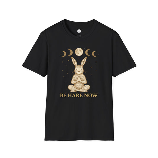 Be Hare Now – Meditating Bunny T-Shirt