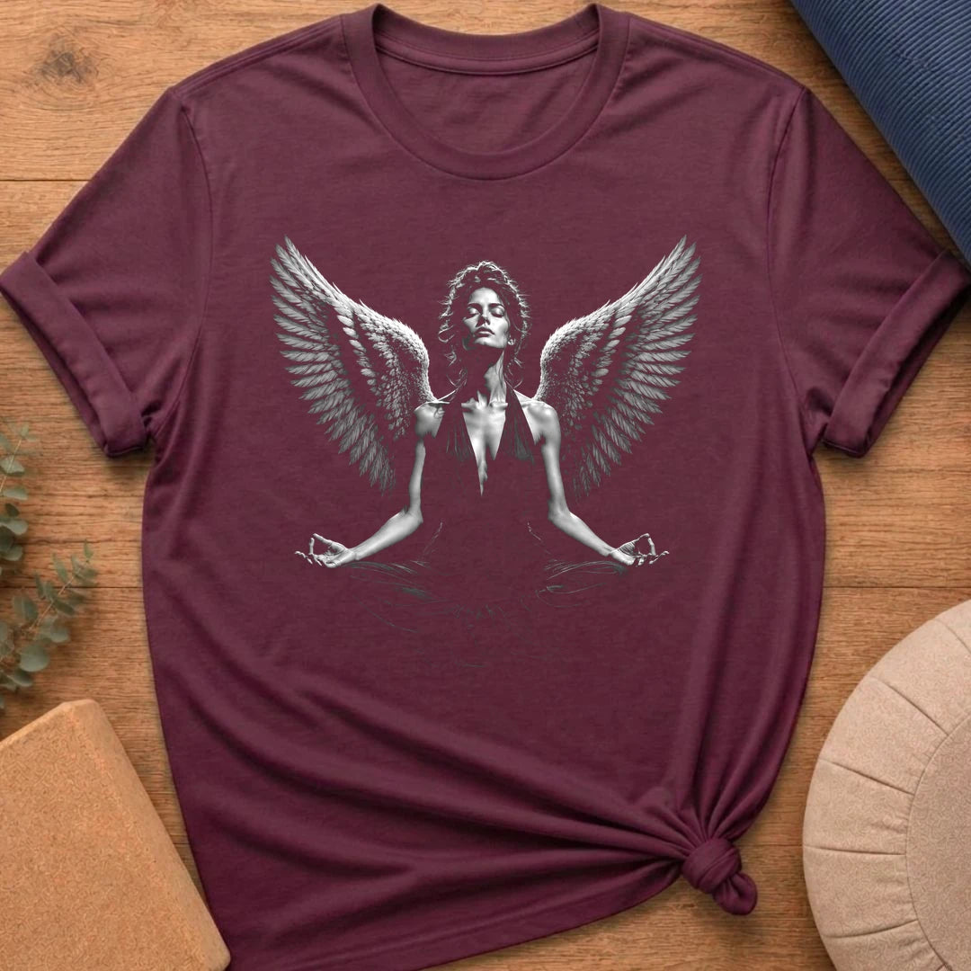 Vintage Lotus Pose Female Angel T-Shirt