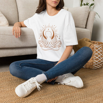 Meditating Octopus Moon T-Shirt
