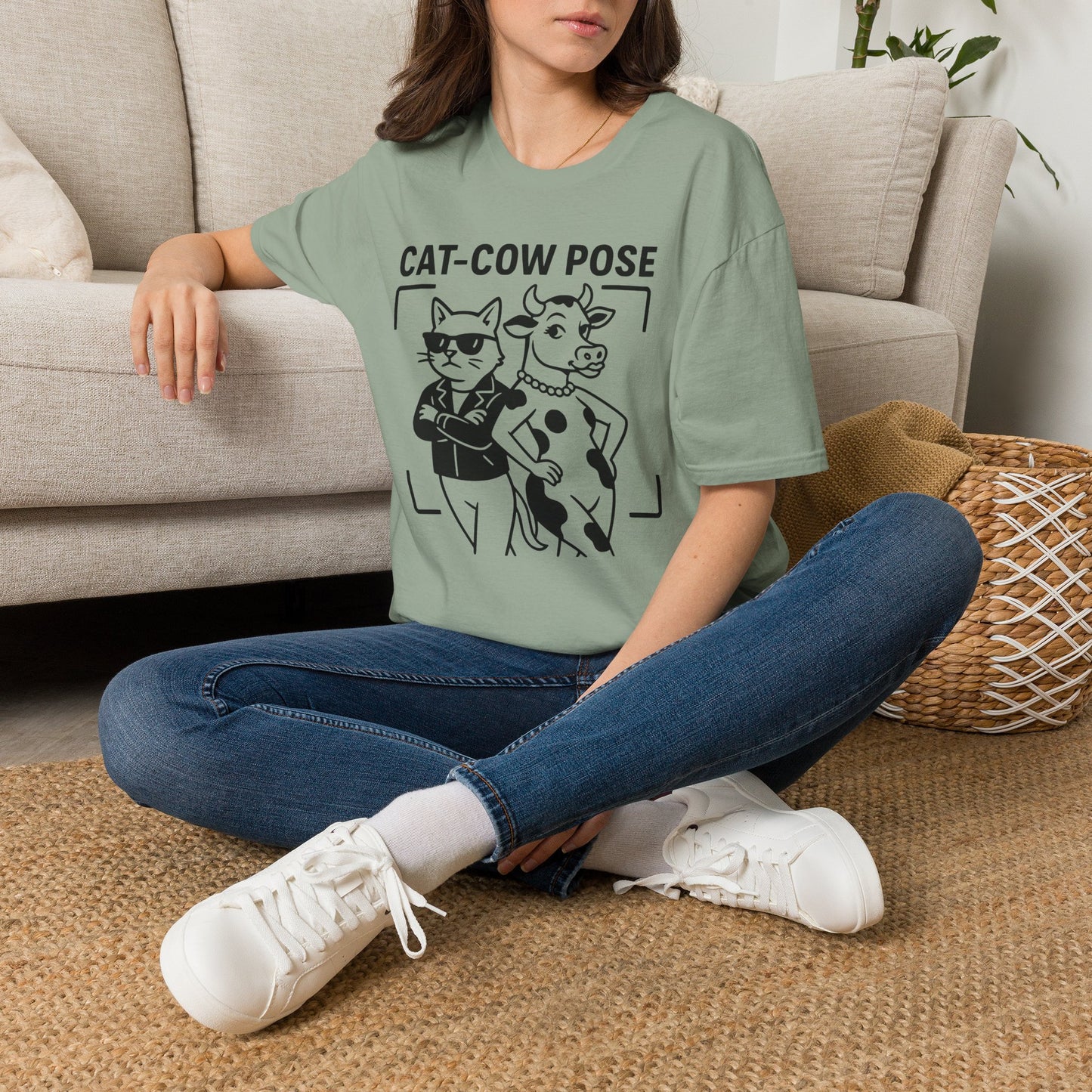 Cat-Cow Pose Yoga T-Shirt