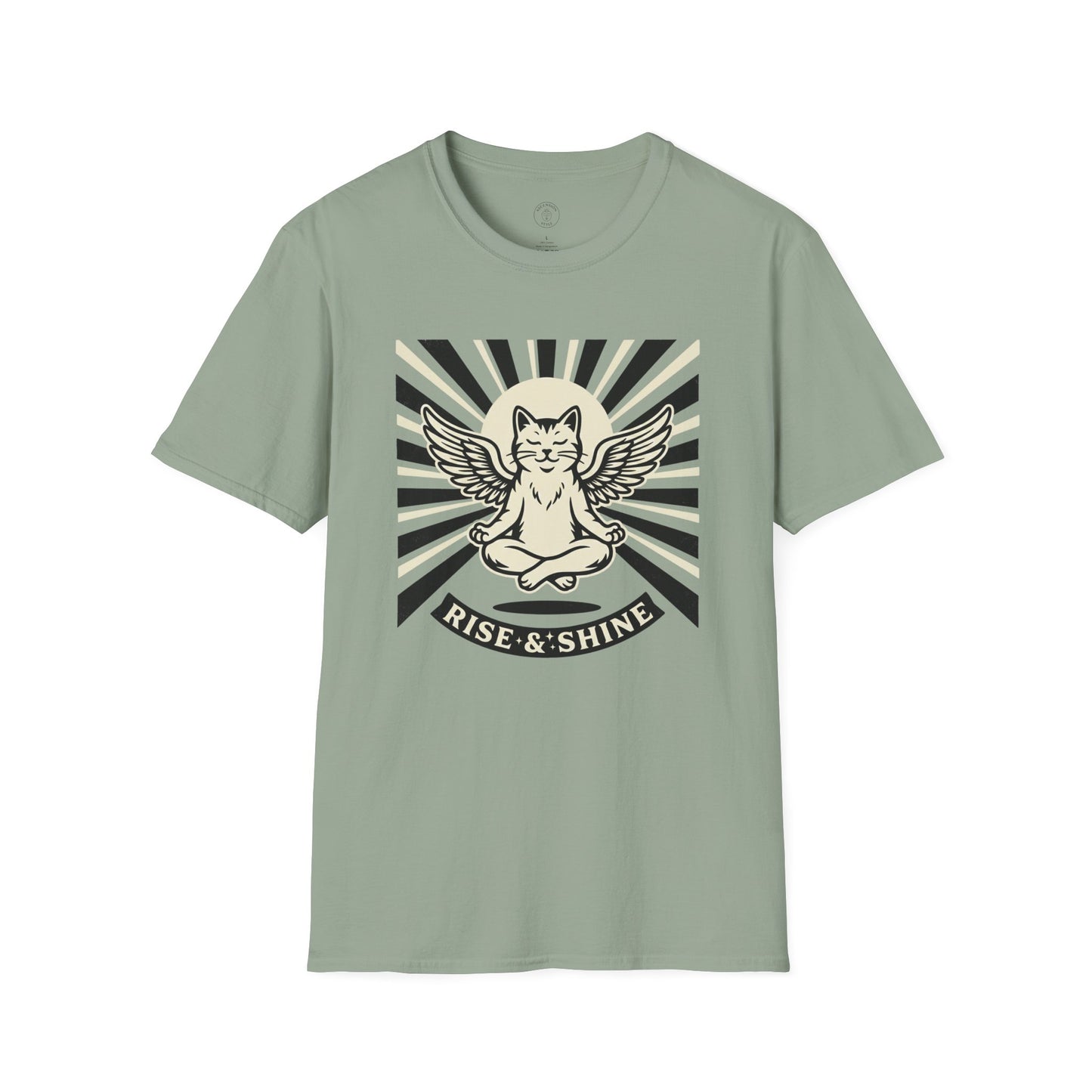 Rise & Shine Meditation Cat T-Shirt