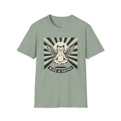Rise & Shine Meditation Cat T-Shirt