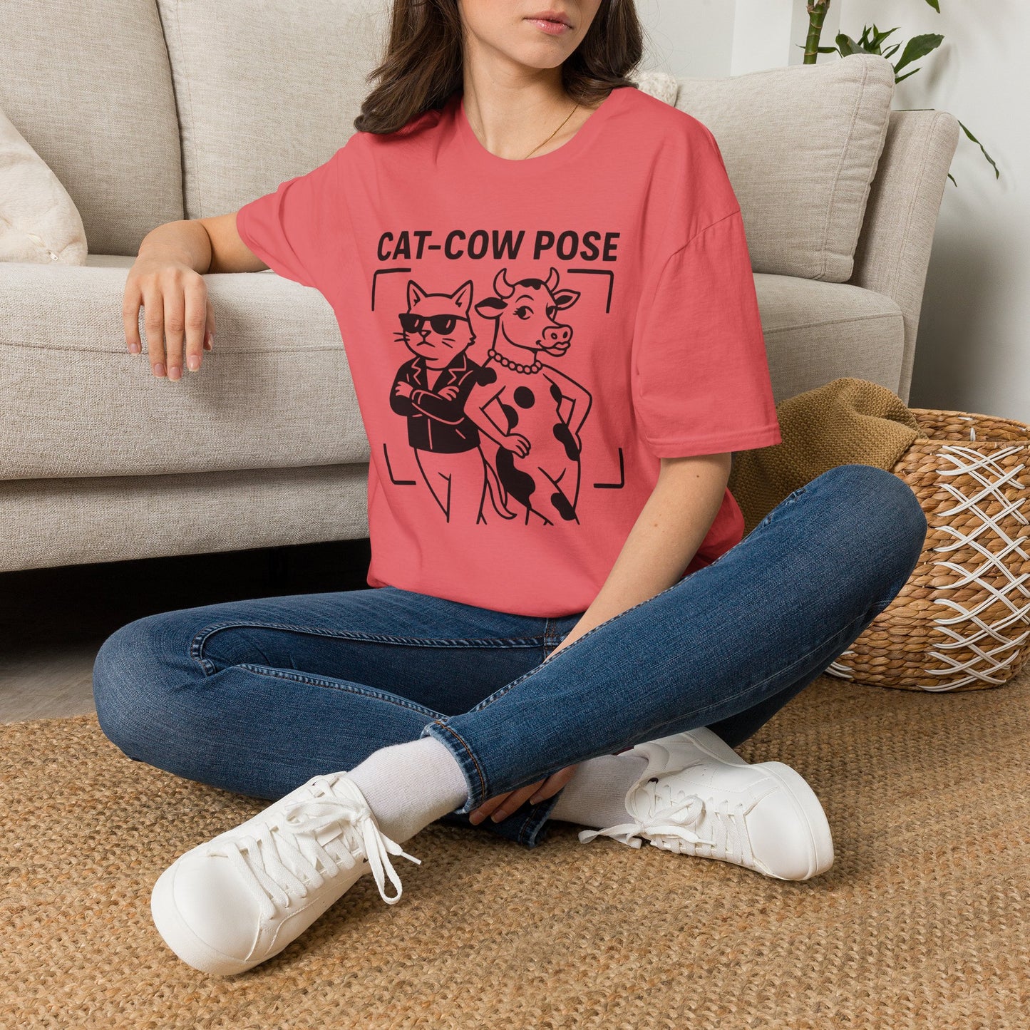 Cat-Cow Pose Yoga T-Shirt