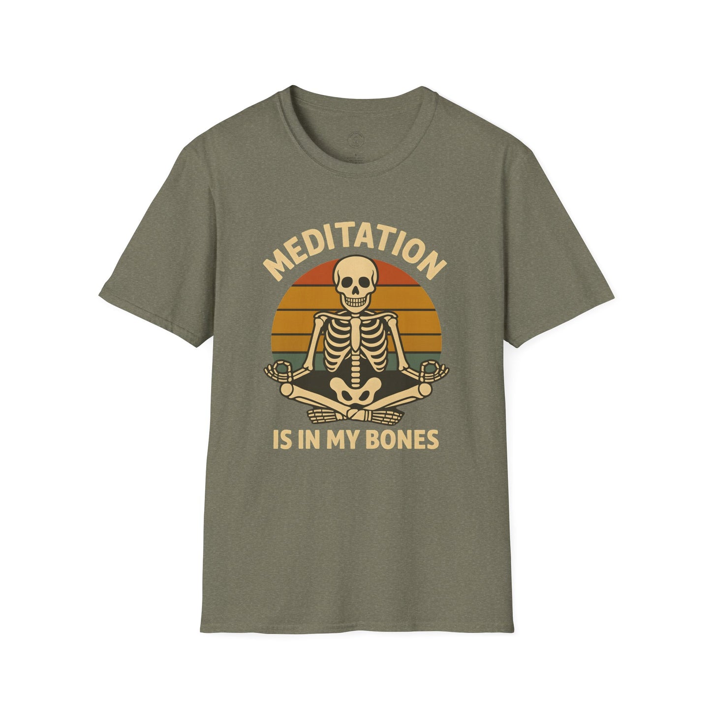 Meditation Is In My Bones Skeleton T-Shirt