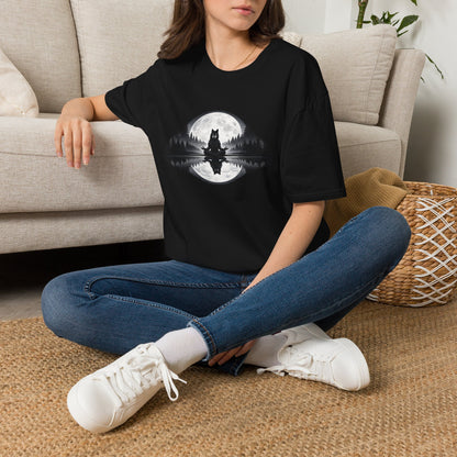 Moonlit Wolf Meditation T-Shirt