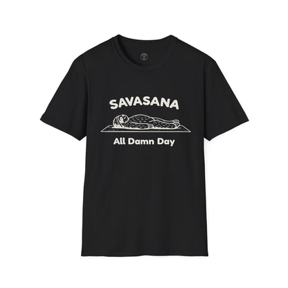 Savasana All Damn Day Sloth T-Shirt
