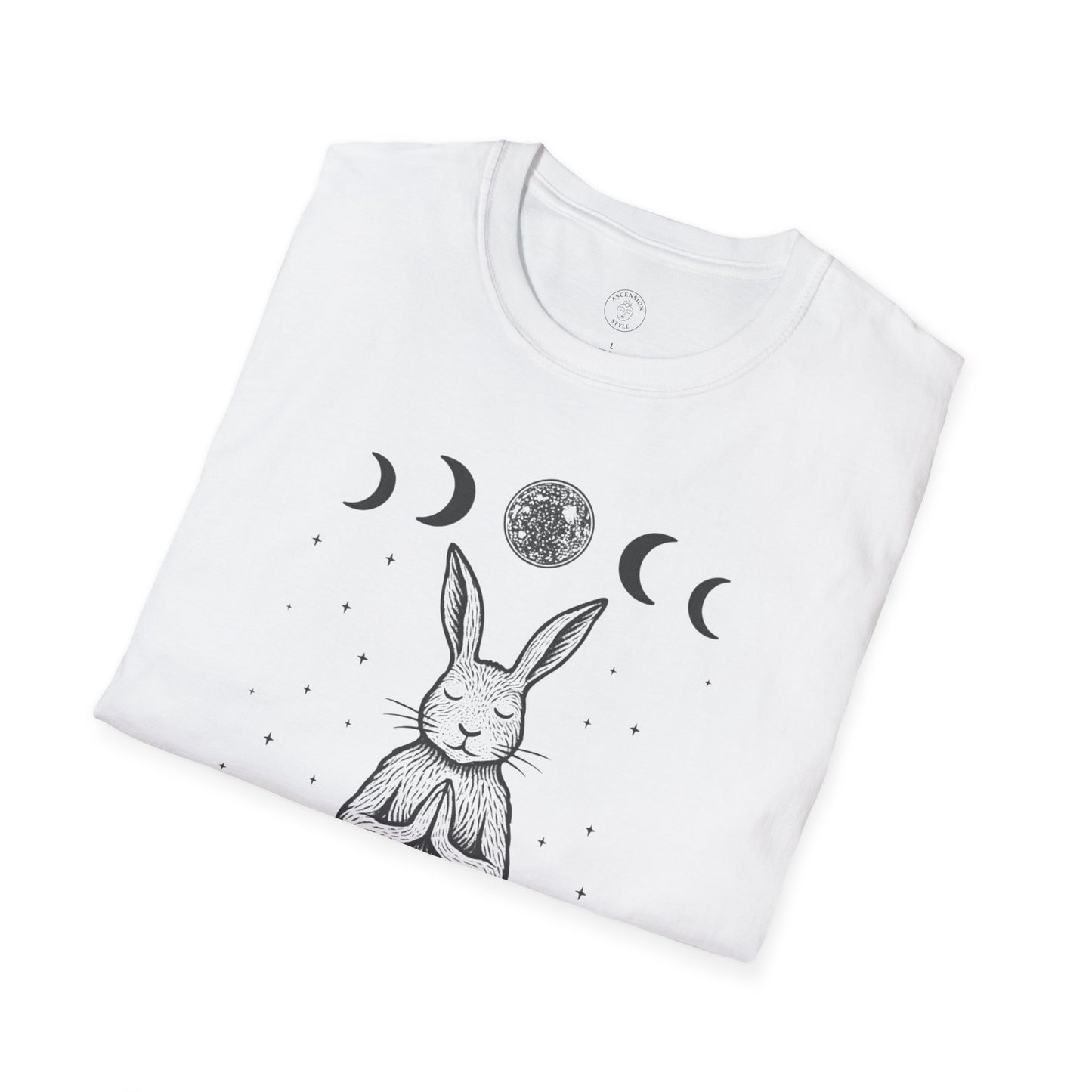 Be Hare Now – Meditating Bunny T-Shirt