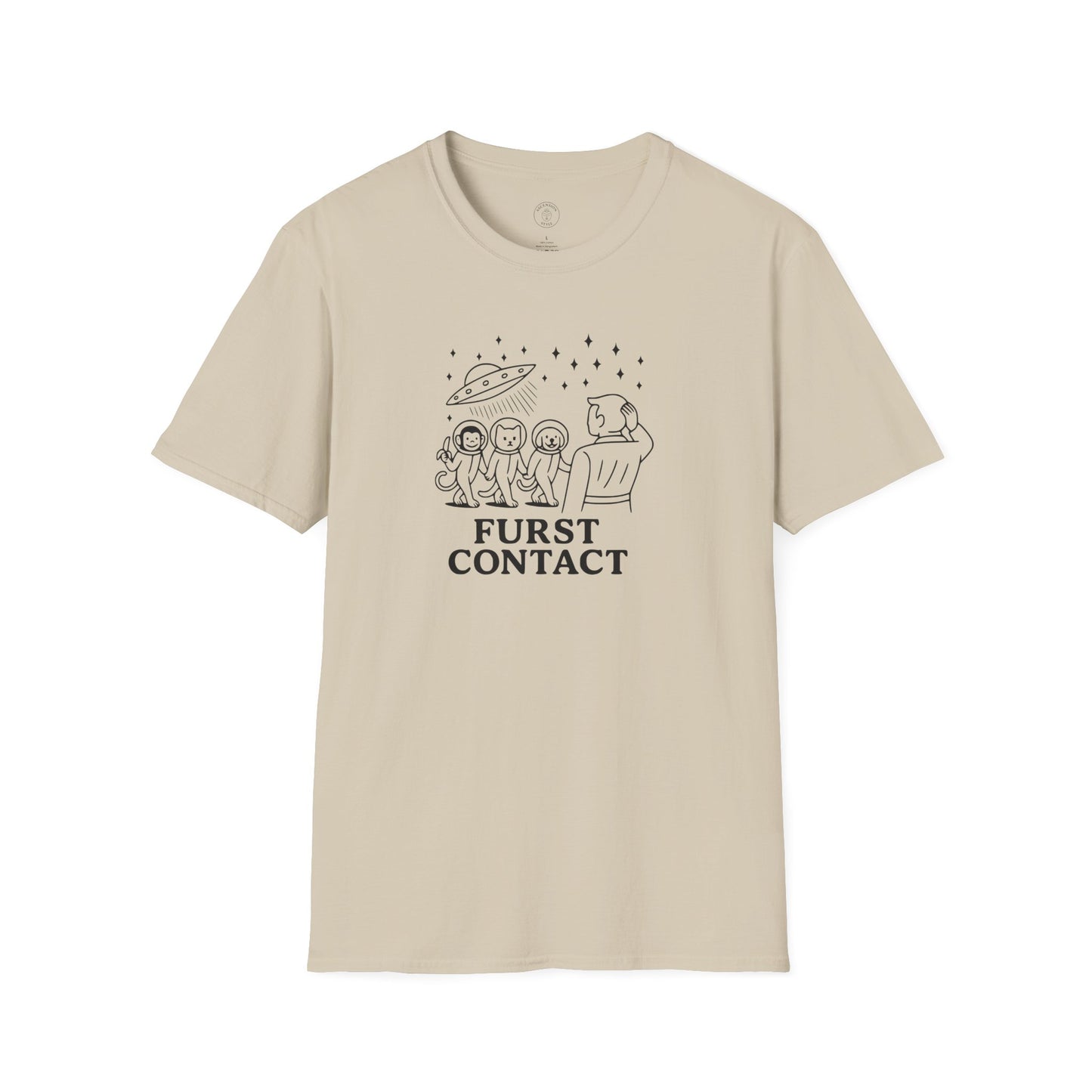 Furst Contact Alien Cat & Monkey T-Shirt
