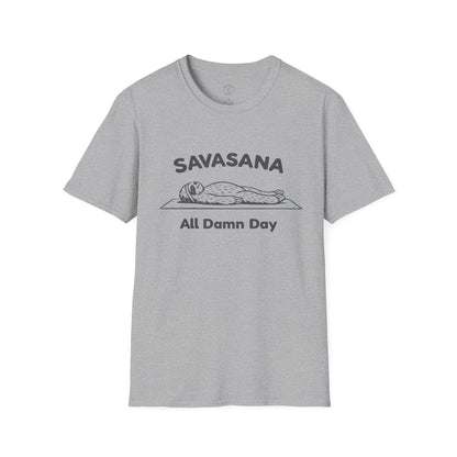 Savasana All Damn Day Sloth T-Shirt