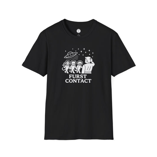 Furst Contact Alien Cat & Monkey T-Shirt