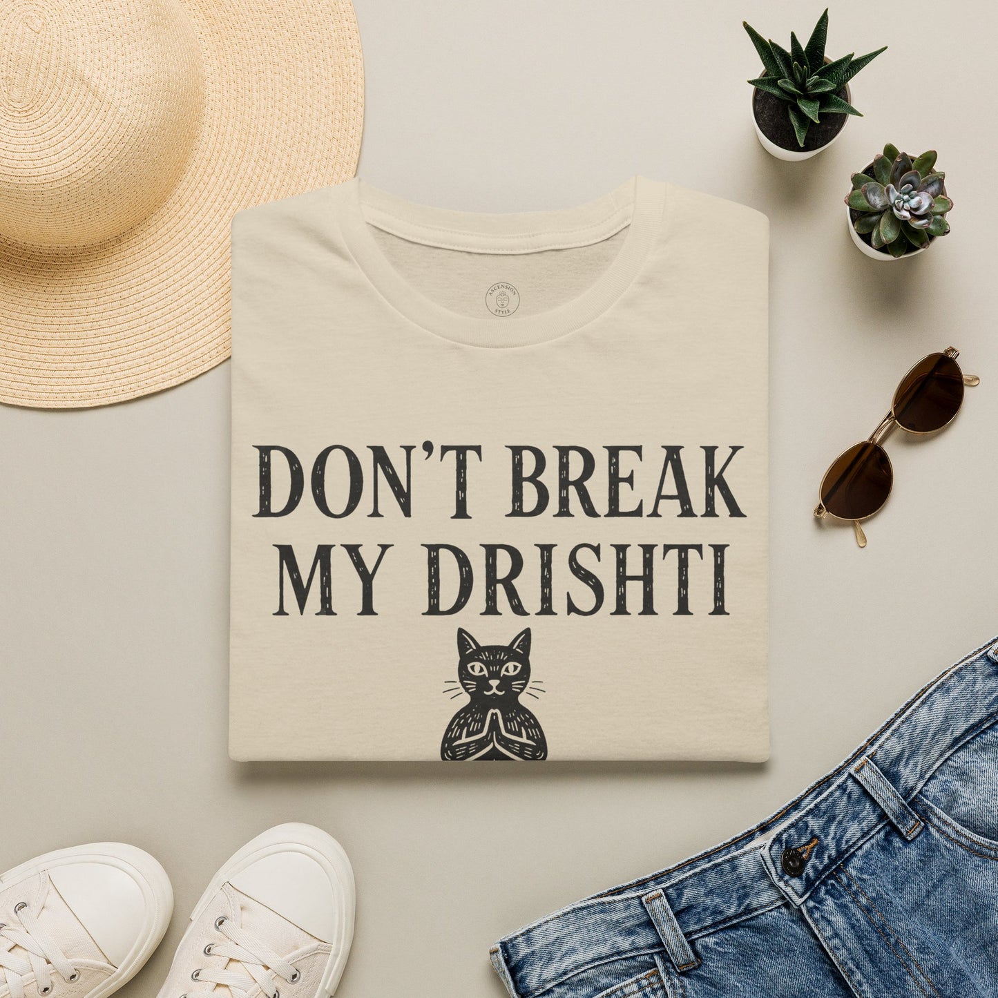 Don't Break My Drishti Cat T-Shirt