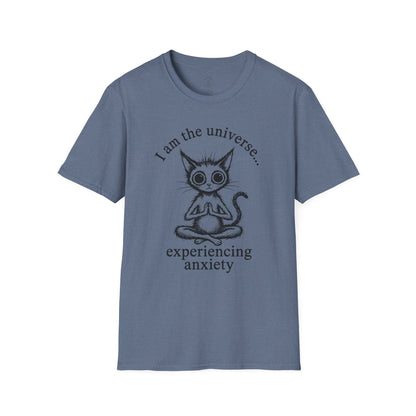 I Am The Universe Experiencing Anxiety Cat T-Shirt