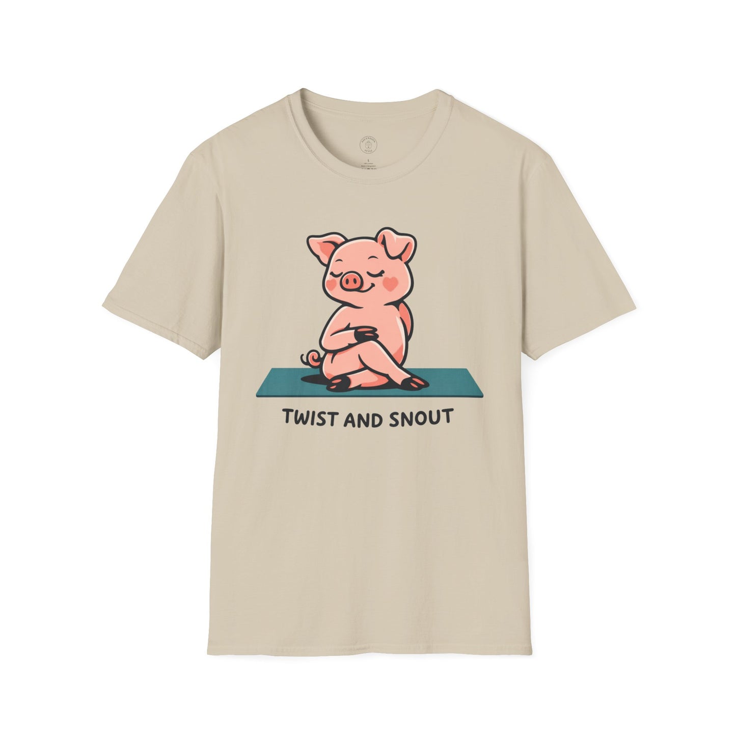 Twist and Snout Yoga Pig T-Shirt