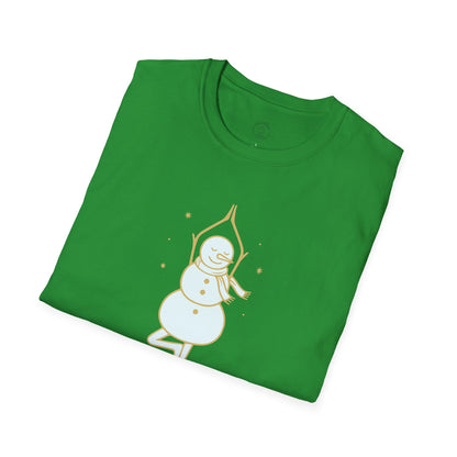 Flowman Snowman Yoga T-Shirt