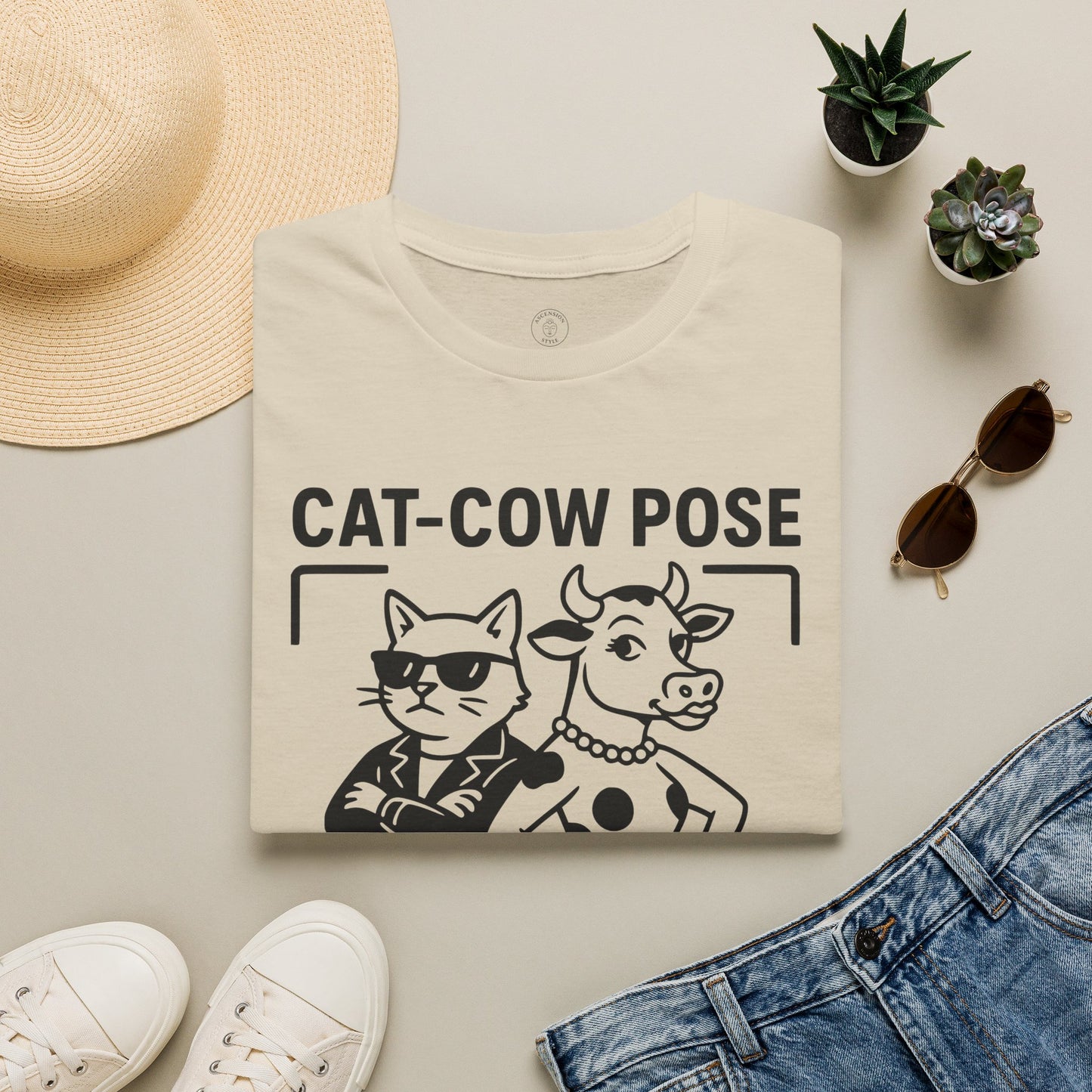 Cat-Cow Pose Yoga T-Shirt