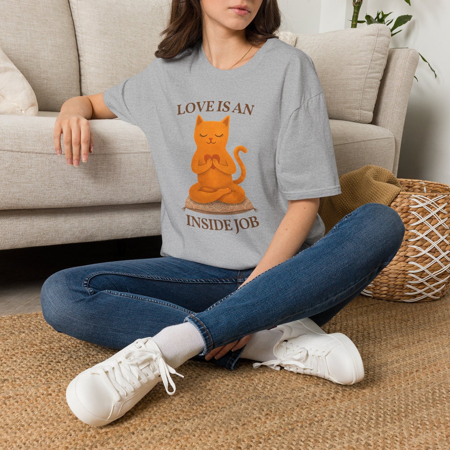 Love Is An Inside Job Cat T-Shirt