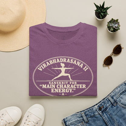 Virabhadrasana II Main Character T-Shirt