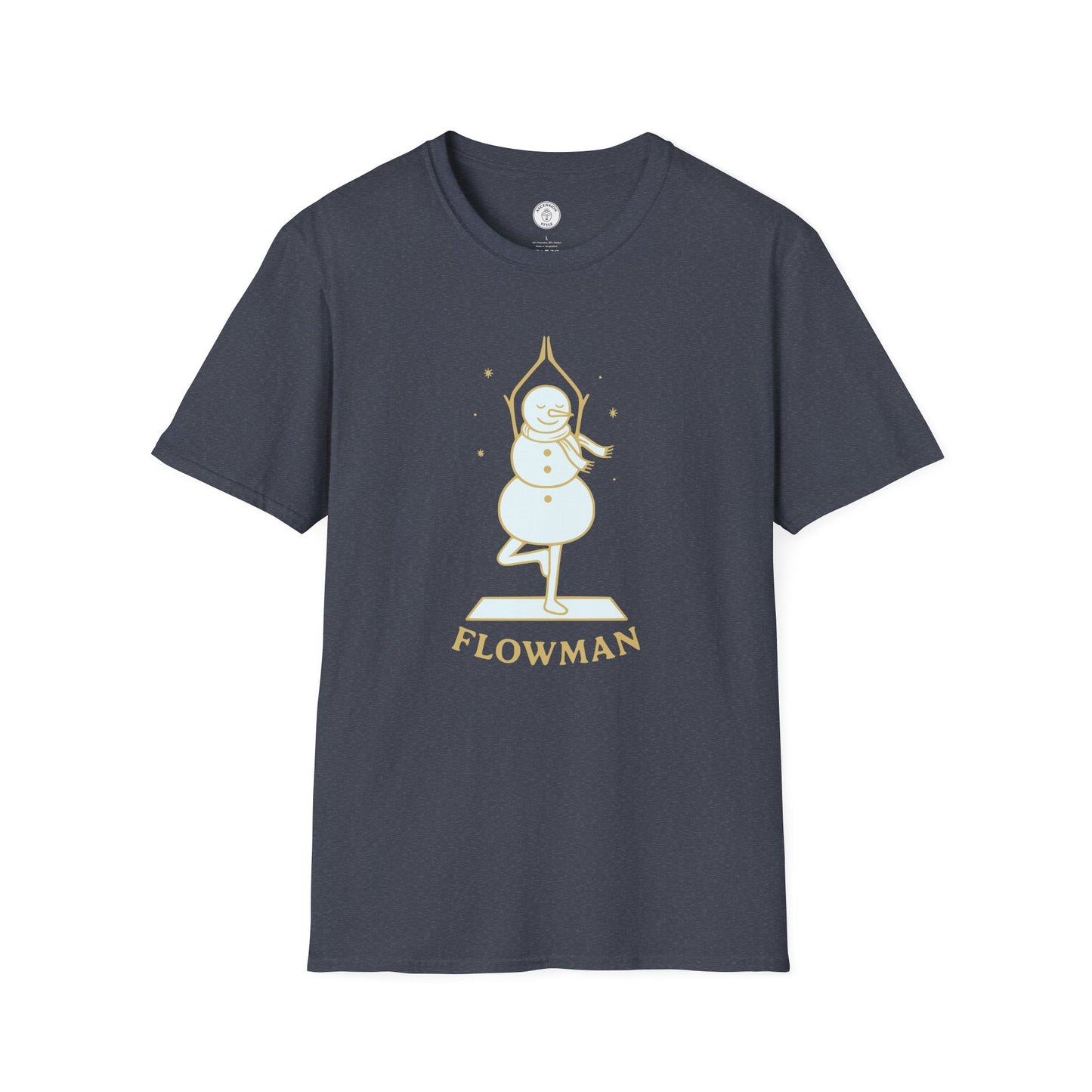 Flowman Snowman Yoga T-Shirt