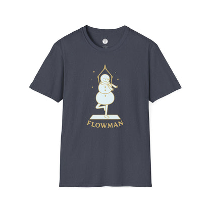 Flowman Snowman Yoga T-Shirt