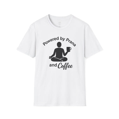 Powered By Prana & Coffee Meditation T-Shirt