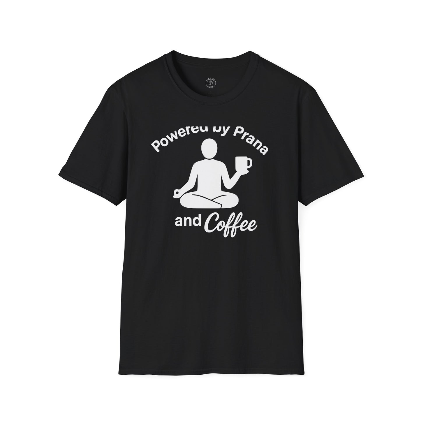 Powered By Prana & Coffee Meditation T-Shirt