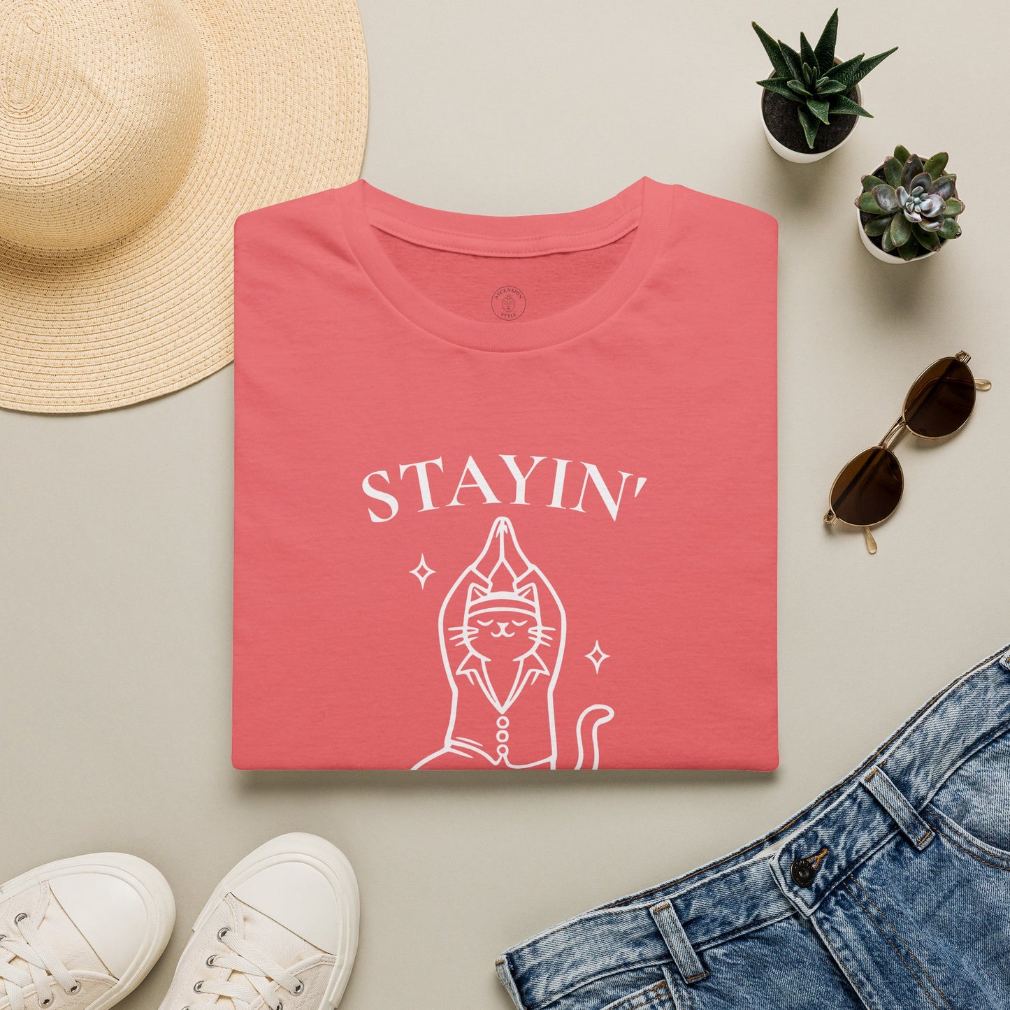 Disco Cat Tree Pose T-Shirt