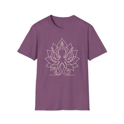 Octopus Line Art Yoga T-Shirt