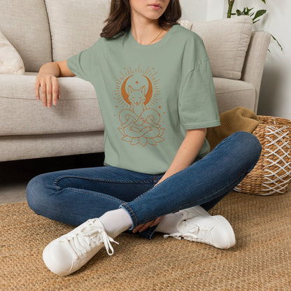 Meditating Fox Moon T-Shirt