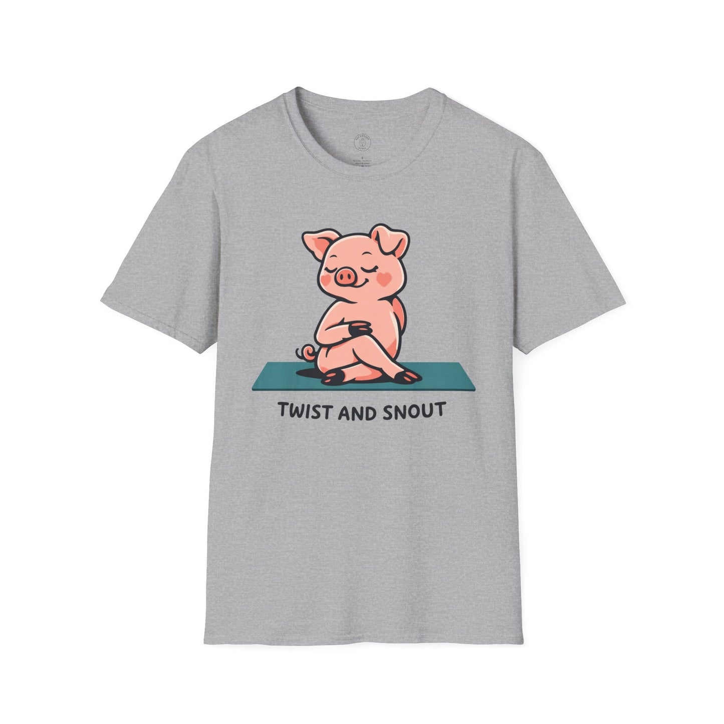 Twist and Snout Yoga Pig T-Shirt