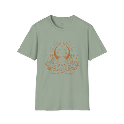 Meditating Octopus Moon T-Shirt
