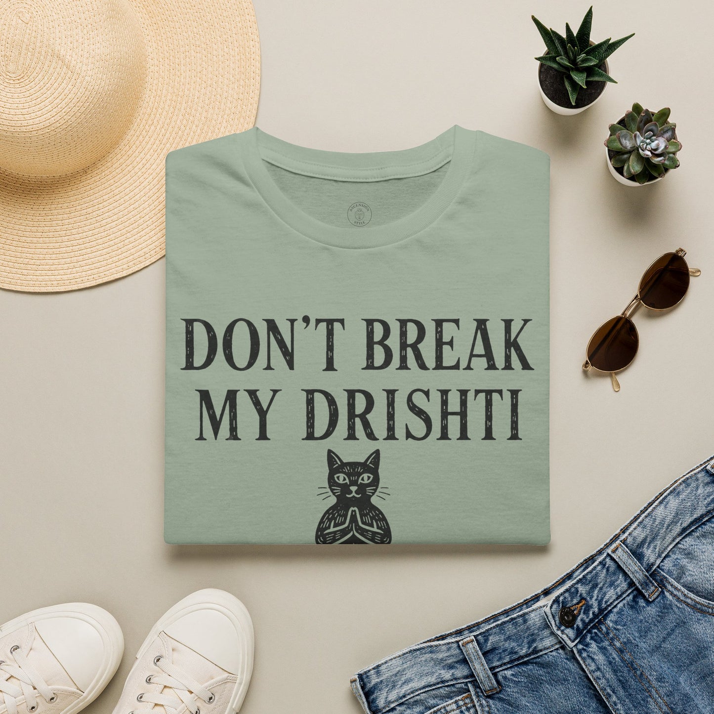Don't Break My Drishti Cat T-Shirt