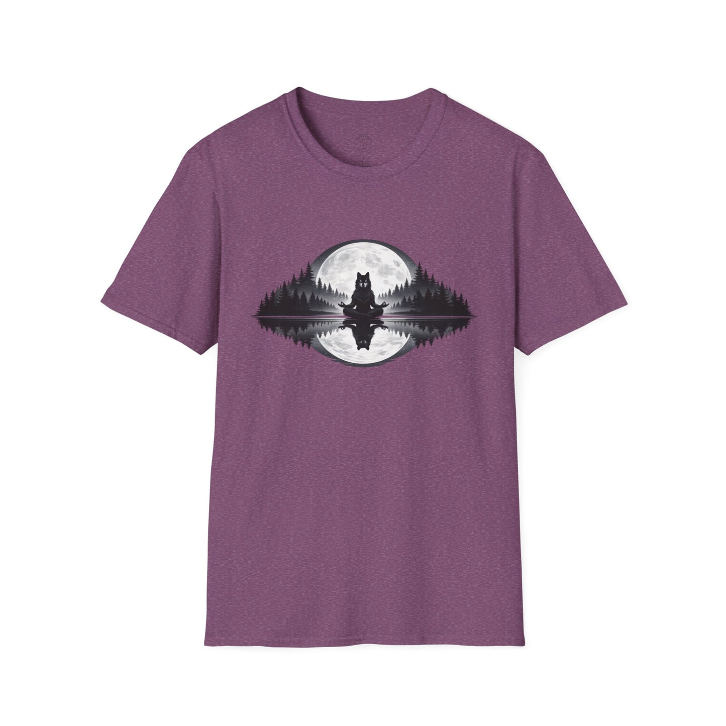 Moonlit Wolf Meditation T-Shirt