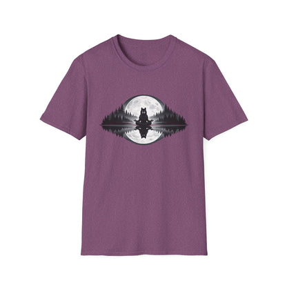 Moonlit Wolf Meditation T-Shirt