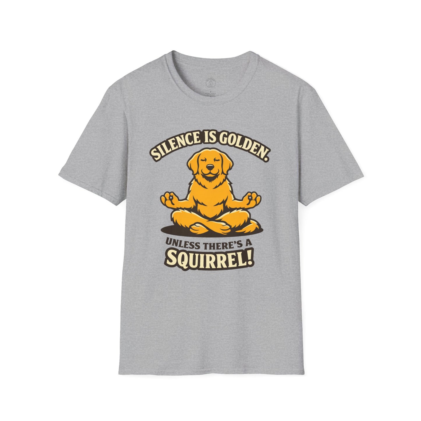 Silence Is Golden Meditating Dog T-Shirt