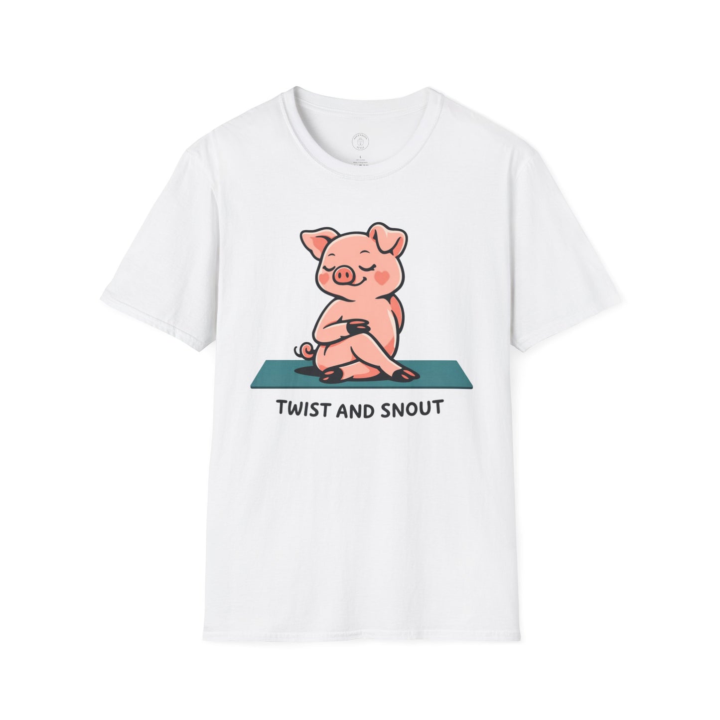Twist and Snout Yoga Pig T-Shirt