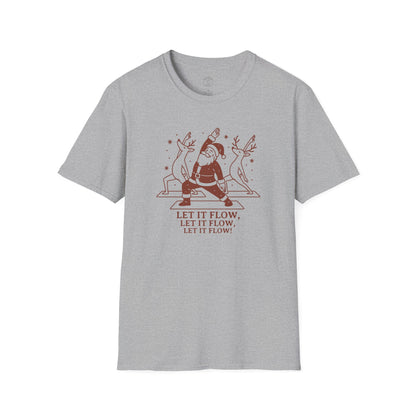 Let It Flow Christmas Yoga T-Shirt