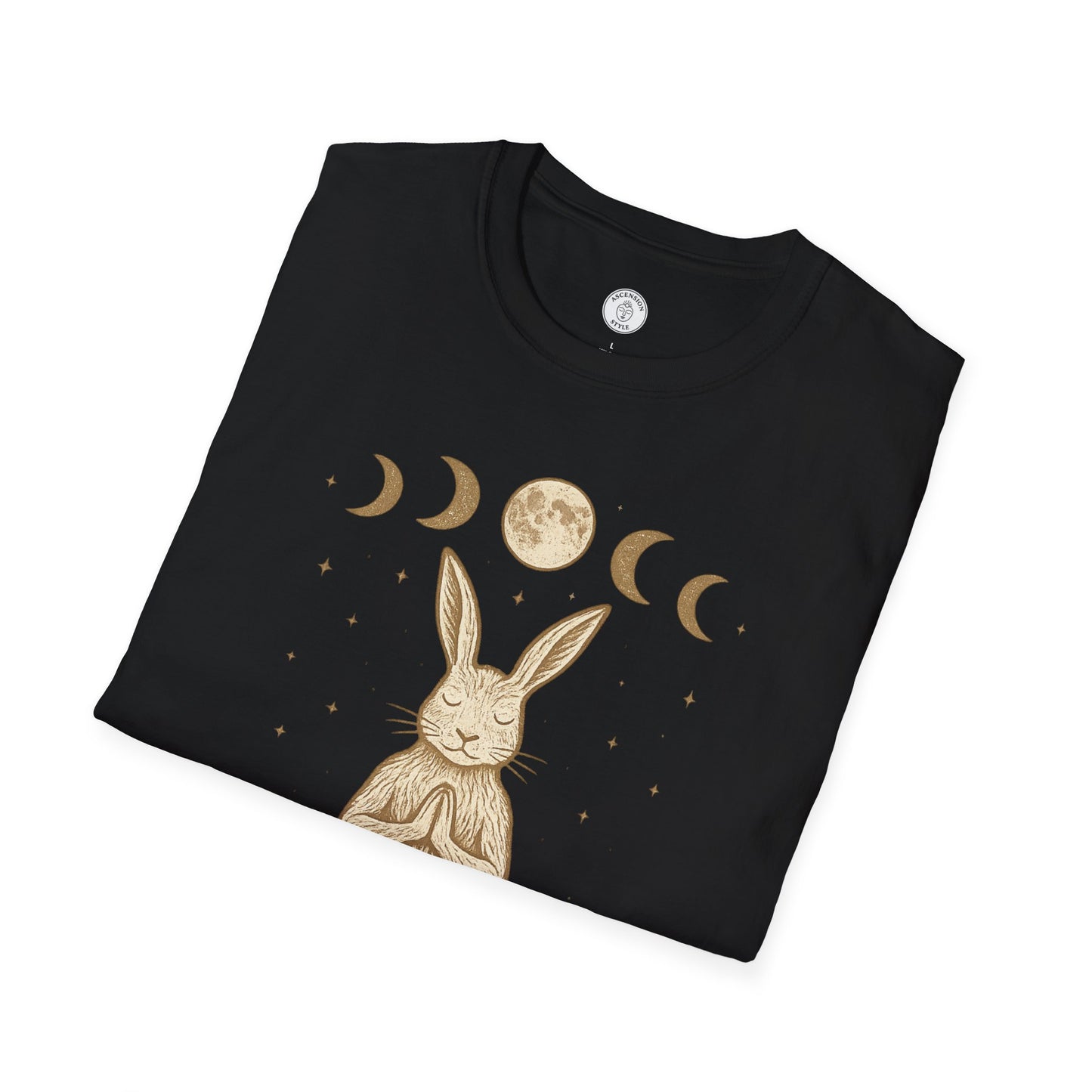 Be Hare Now – Meditating Bunny T-Shirt