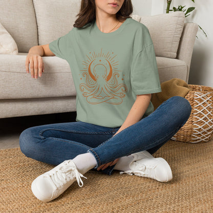 Meditating Octopus Moon T-Shirt