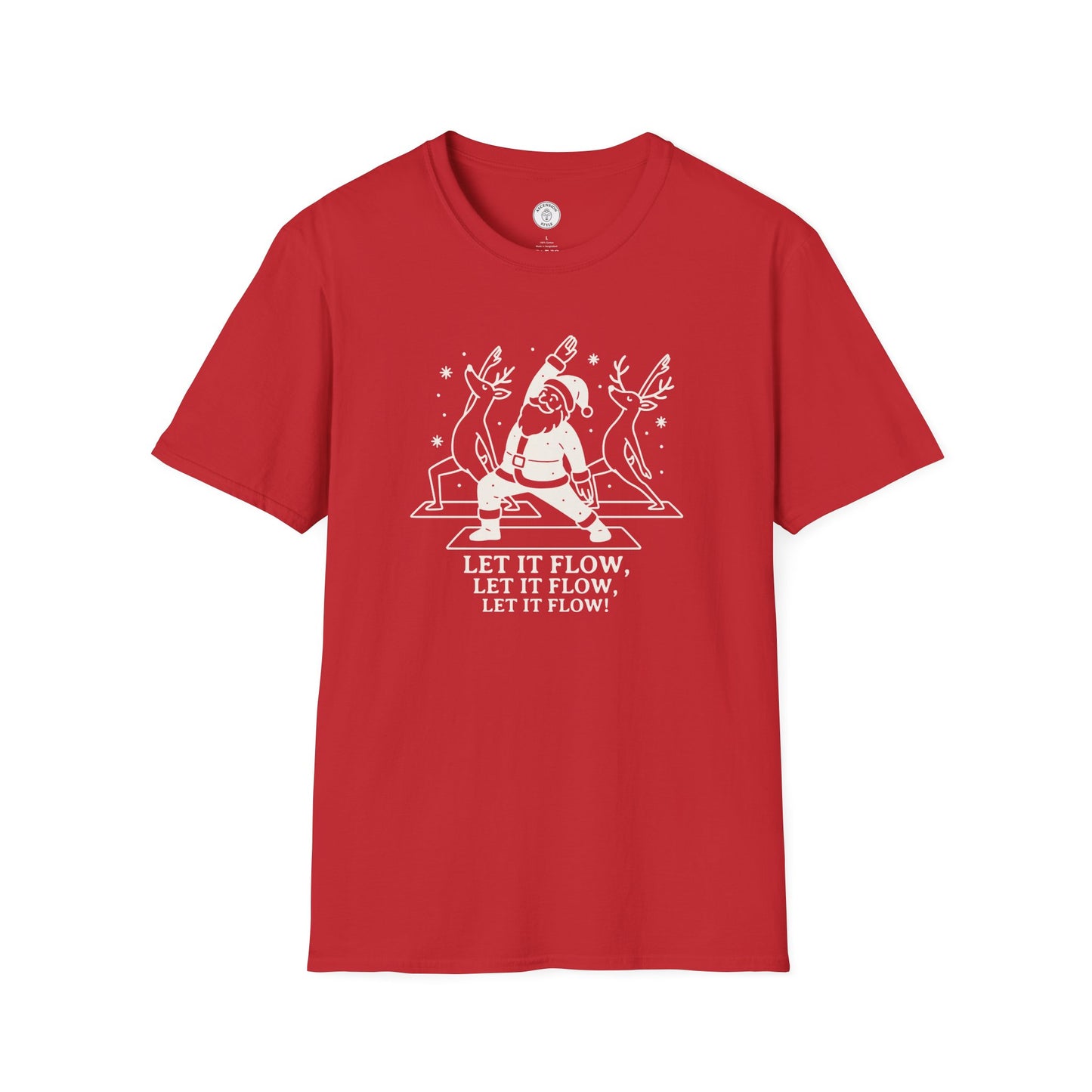 Let It Flow Christmas Yoga T-Shirt