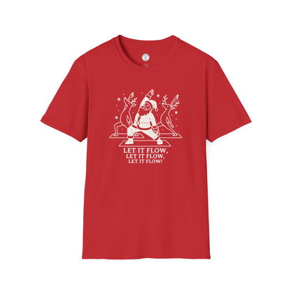Let It Flow Christmas Yoga T-Shirt
