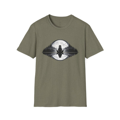 Moonlit Wolf Meditation T-Shirt