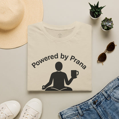 Powered By Prana & Coffee Meditation T-Shirt