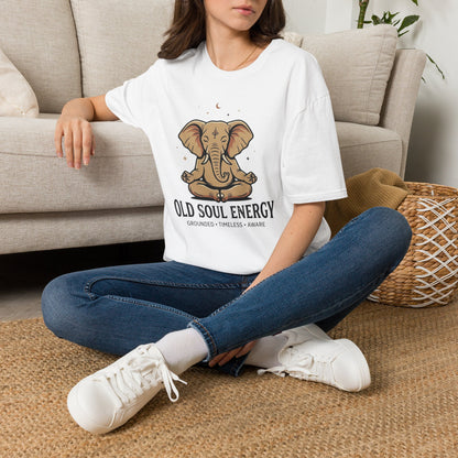 Old Soul Energy Meditating Elephant T-Shirt