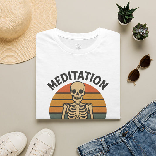 Meditation Is In My Bones Skeleton T-Shirt