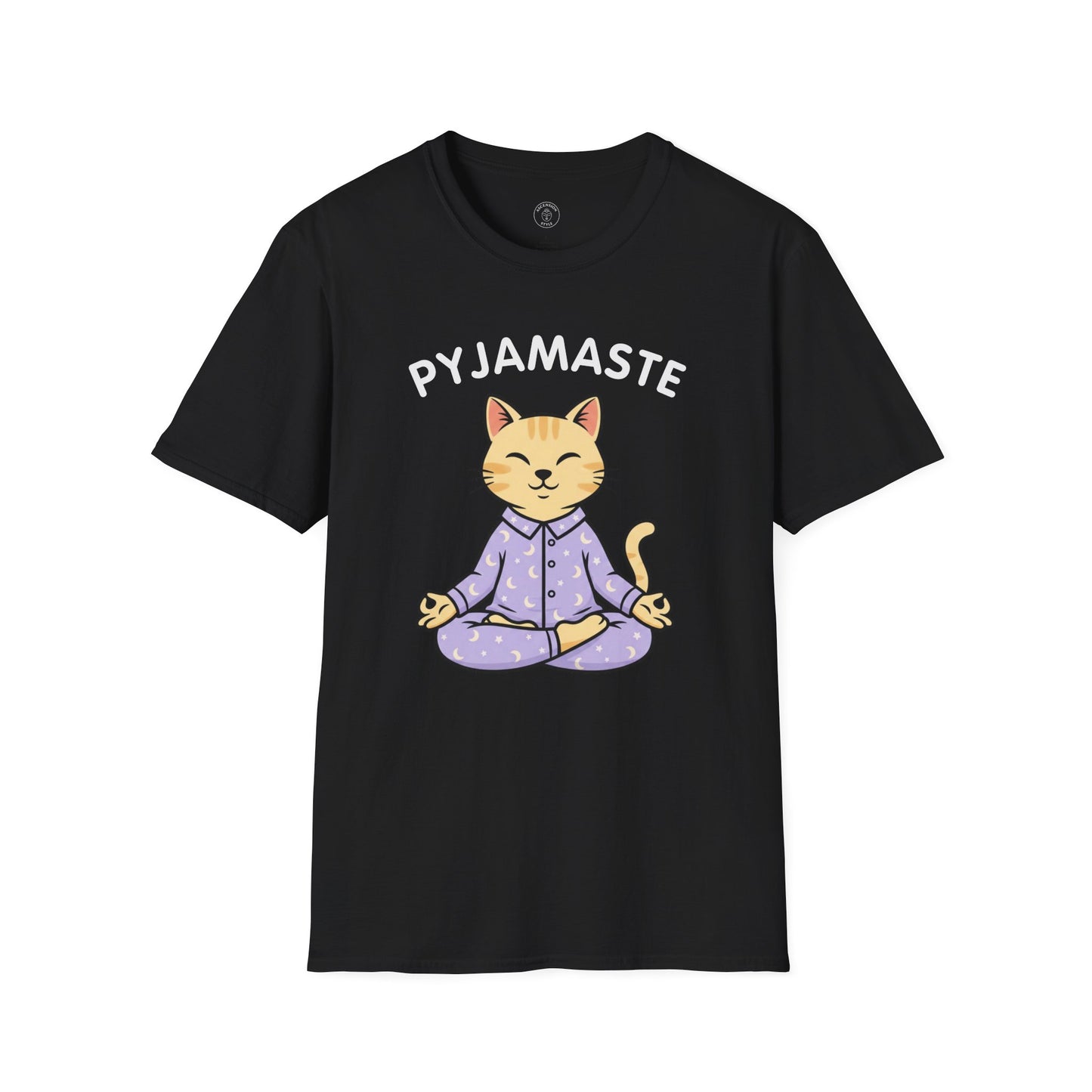 Pyjamaste Meditating Cat T-Shirt