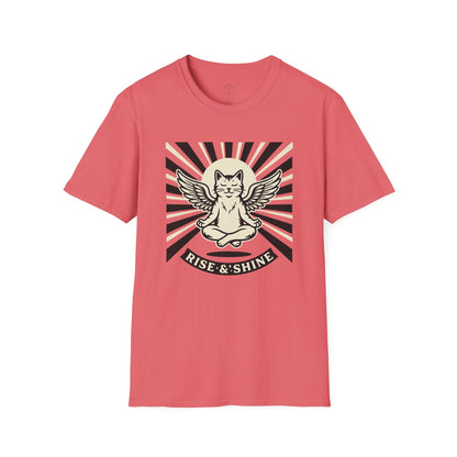 Rise & Shine Meditation Cat T-Shirt