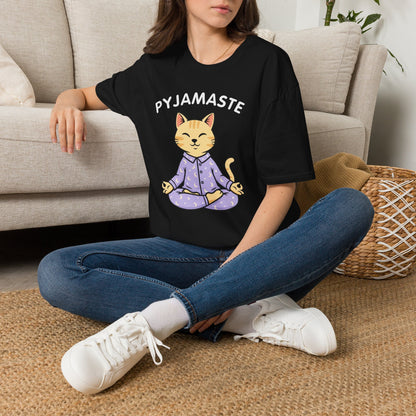 Pyjamaste Meditating Cat T-Shirt