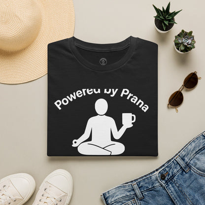 Powered By Prana & Coffee Meditation T-Shirt